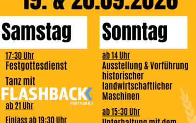 Erntedankfest 2026